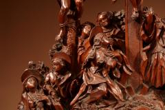 Johann Benedikt Witz A magnificent carved pear wood group of the Crucifixion - 3277973