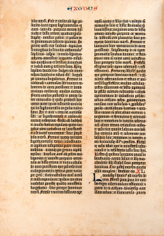 Johann GUTENBERG A Leaf of the Gutenberg Bible Exodus XXXIX by Johann GUTENBERG - 3970419