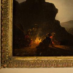 Johann Mongels Culverhouse Johann Mongels Culverhouse DUTCH 1820 1891 Campfire painting - 2170042