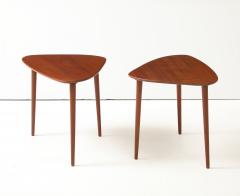 Johannes Aasbjerg Johannes Aasbjerg Triangle Teak Danish Side Tables - 4376130