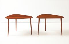 Johannes Aasbjerg Johannes Aasbjerg Triangle Teak Danish Side Tables - 4376131