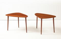 Johannes Aasbjerg Johannes Aasbjerg Triangle Teak Danish Side Tables - 4376135