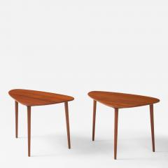 Johannes Aasbjerg Johannes Aasbjerg Triangle Teak Danish Side Tables - 4379366