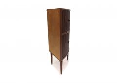 Johannes Andersen Danish Corner Bar Cabinet with Tambour Doors - 3094924