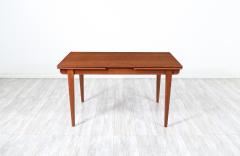 Johannes Andersen Danish Modern Expanding Teak Draw Leaf Dining Table - 2931846