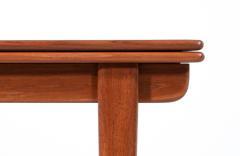 Johannes Andersen Danish Modern Expanding Teak Draw Leaf Dining Table - 2931849