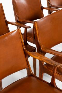 Johannes Andersen Dining Chairs Armchairs Produced by Uldum M belfabrik - 1916646