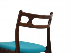 Johannes Andersen Four 4 Johannes Andersen for Uldum Moblefabrik Rosewood Dining Chairs - 4460312
