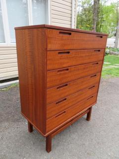 Johannes Andersen Handsome Danish Modern Teak Johannes Andersen Tall Dresser Mid Century - 2707491