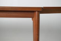 Johannes Andersen Johannes Andersen Danish Modern Teak Draw Leaf Dining Table - 4712673
