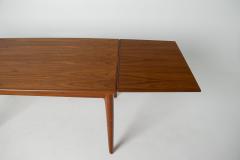 Johannes Andersen Johannes Andersen Danish Modern Teak Draw Leaf Dining Table - 4712681