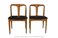 Johannes Andersen Johannes Andersen Danish Teak Mid Century Juliane Dining Chairs Pair - 3033119