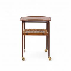 Johannes Andersen Johannes Andersen for CFC Silkeborg Mid Century Danish Teak Bar Serving Cart - 4295093