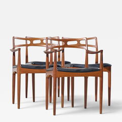 Johannes Andersen Johannes Andersen for Christian Linneberg Model 94 Teak Dining Chairs Set of 4 - 4760318