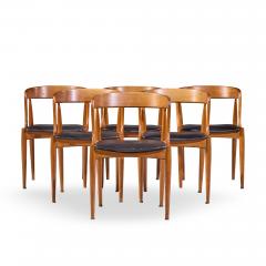 Johannes Andersen Johannes Andersen for Uldum M belfabrik Danish Teak Dining Chairs Set of 6 - 4565110