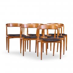 Johannes Andersen Johannes Andersen for Uldum M belfabrik Danish Teak Dining Chairs Set of 6 - 4566241