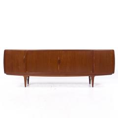 Johannes Andersen Johannes Andersen for Uldum Mid Century Danish Teak Tambour Door Credenza - 4129618