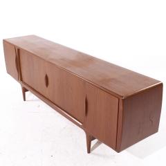 Johannes Andersen Johannes Andersen for Uldum Mid Century Danish Teak Tambour Door Credenza - 4129622