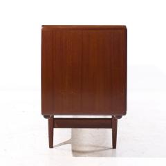 Johannes Andersen Johannes Andersen for Uldum Mid Century Danish Teak Tambour Door Credenza - 4129625