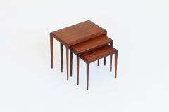 Johannes Andersen Johannes Andersen nesting tables in rosewood CFC Silkeborg Denmark 1960 - 3865838