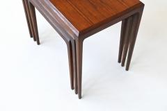 Johannes Andersen Johannes Andersen nesting tables in rosewood CFC Silkeborg Denmark 1960 - 3865840