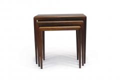 Johannes Andersen Rosewood Johannes Andersen for CF Christensen of Silkeborg Nesting Tables - 1228931