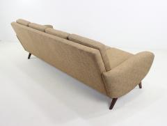 Johannes Andersen Sculptured Scandinavian Modern Sofa Designed by Johannes Andersen - 1017410