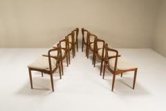 Johannes Andersen Set of Eight Juliane Chairs in Teak by Johannes Andersen Denmark 1965 - 3014563