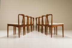 Johannes Andersen Set of Eight Juliane Chairs in Teak by Johannes Andersen Denmark 1965 - 3014564