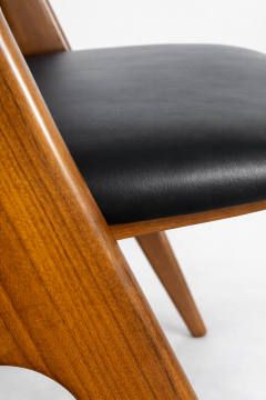 Johannes Andersen Set of Six Dining Chairs Johannes Andersen for Vamo Sonde Denmark - 4446653