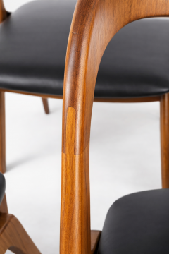 Johannes Andersen Set of Six Dining Chairs Johannes Andersen for Vamo Sonde Denmark - 4446655