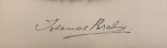 Johannes Brahms Johannes Brahms Composer Historic Hand Autographed in Ink Engraving Etching - 1477251