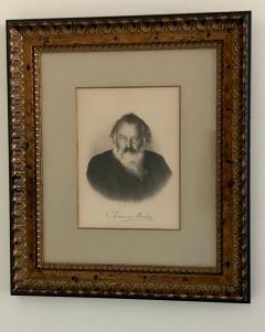 Johannes Brahms Johannes Brahms Composer Historic Hand Autographed in Ink Engraving Etching - 1477259