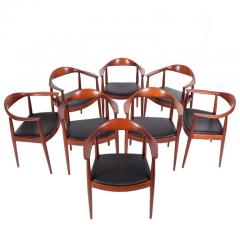 Johannes Hansen Set of Eight Hans Wegner Classic Round Chairs for JH - 480565