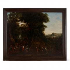 Johannes Jakob Hartmann Two oil on panel Old Master landscape paintings by Johannes Jakob Hartmann - 2712538