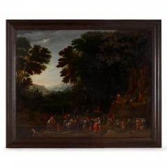 Johannes Jakob Hartmann Two oil on panel Old Master landscape paintings by Johannes Jakob Hartmann - 2712539