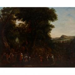 Johannes Jakob Hartmann Two oil on panel Old Master landscape paintings by Johannes Jakob Hartmann - 2712540