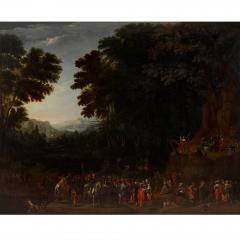 Johannes Jakob Hartmann Two oil on panel Old Master landscape paintings by Johannes Jakob Hartmann - 2712541