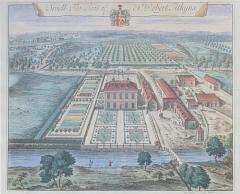 Johannes Kip Antique Hand Colored Architectural Print Swell Trowbridge Collection - 4708153