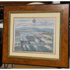 Johannes Kip Hand Colored Architectural Print Syston by Johannes Kip Trowbridge Collection - 4722834