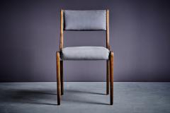 Johannes Krahn Set of 6 grey Oak Chairs by Johannes Krahn - 3805947