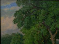 Johannes Lippmann Figures Working the Field Landscape Painting by Johannes Lippmann - 949799