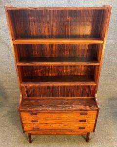 Johannes Sorth Bornholm Vintage Danish Mid Century Modern Rosewood Secretary Bookcase by Johannes Sorth - 3317863