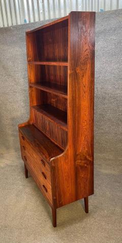 Johannes Sorth Bornholm Vintage Danish Mid Century Modern Rosewood Secretary Bookcase by Johannes Sorth - 3317865