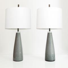 Johansfors Glasbruk PAIR OF JOHANSFORS GLASBRUK SPECKLED GLASS LAMPS SWEDEN - 1432011