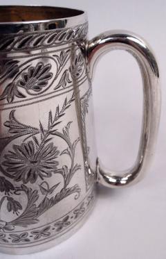 John Aldwinckle Elkington English Victorian Classical Sterling Silver Baby Cup 1880 - 4089158