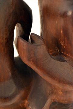 John Alfred Begg Hand Carved Walnut Sculpture of Dancers by John Begg - 1094773