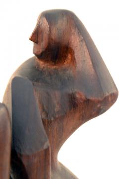 John Alfred Begg Hand Carved Walnut Sculpture of Dancers by John Begg - 1094775