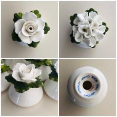 John Aynsley Salt and Pepper Shakers by Aynsley 1950s Fine Bone China England - 1798325