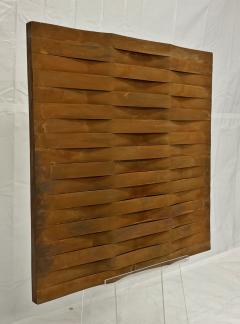 John Baughman John Baughman Weave Series Wall Sculpture Brutalist Wood Art Panel 2010 - 4724492